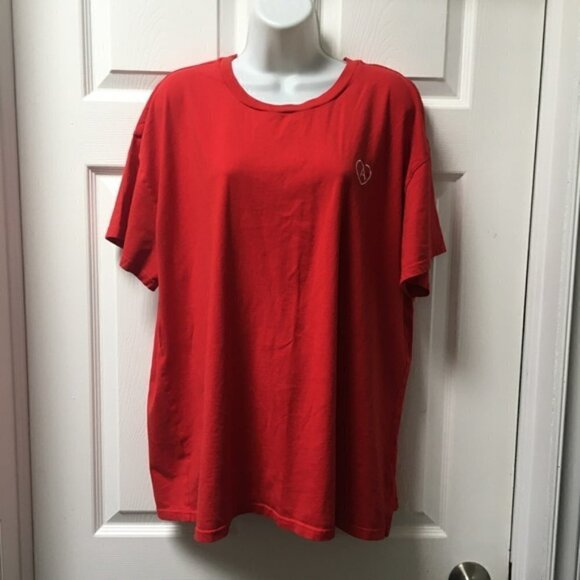 ARITZIA Red Thank You Heart T-Shirt Top - Picture 2 of 8